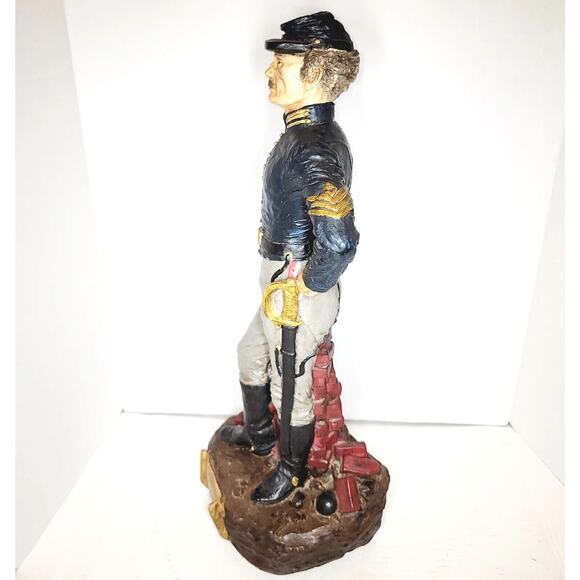 Rare 24" Civil War Union Cavalry Soldier Chalkware Statue Similar to Cacciapuoti - Picture 13 of 16